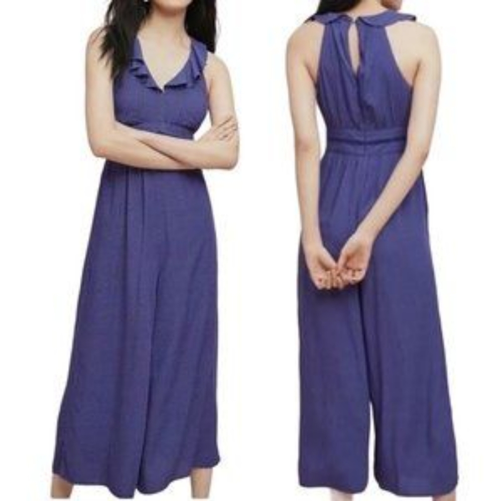 MAEVE BY ANTHROPOLOGIE POLKA DOT JUMPSUIT
